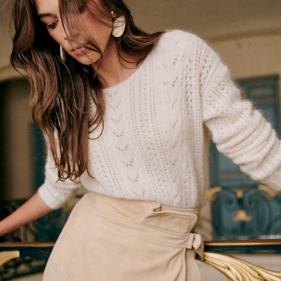 NWT Sezane Malou Jumper (Ecru) - Size Small - Picture 3 of 5